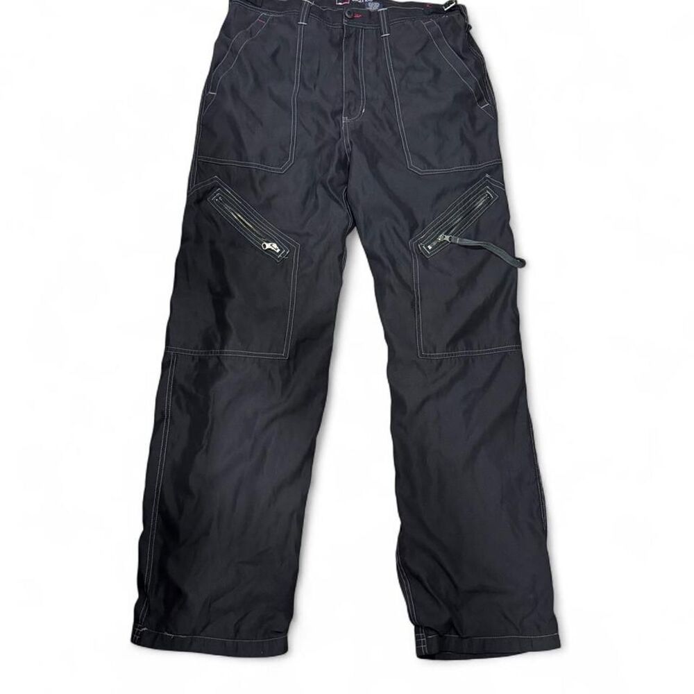 Bugle Boy Black double lined cargo pants